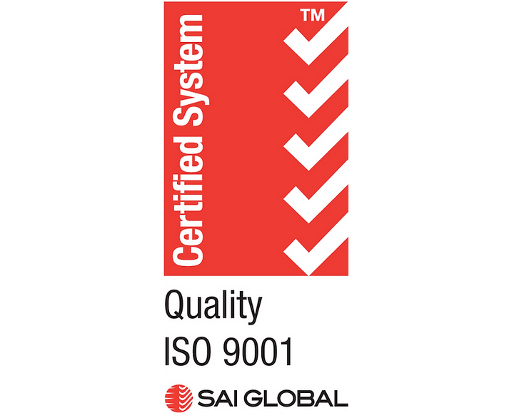 ISO 9001 certified quality management system